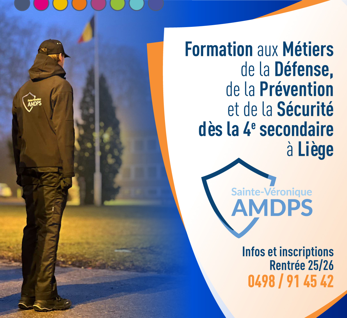 Formation aux Métiers de la Défense, de la Prévention et de la Sécurité dès la 4e secondaire à Liège